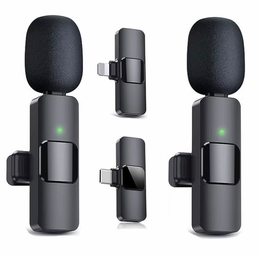 Wireless Lavalier Microphone, Type - C IPhone 15, 16, Rechargeable Wireless Microphone For Video Recording, Game Live Streaming, Interview, Vlog