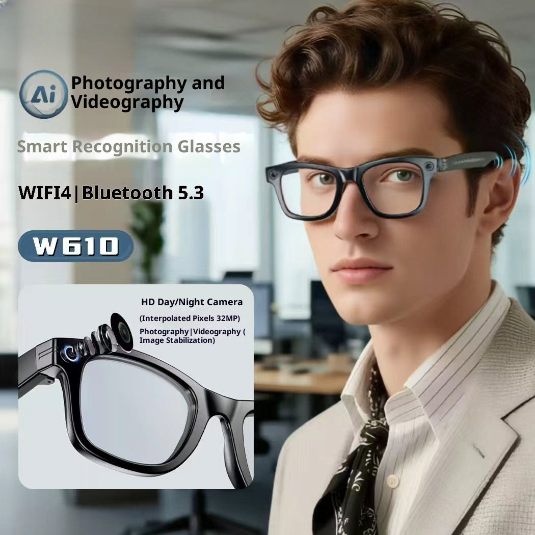 VisionX™ AI Smart Glasses – HD Camera, Voice Assistant & Translation
